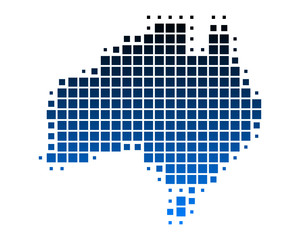 Fototapeta premium Karte von Australien