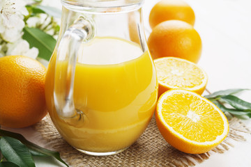 Fototapeta na wymiar Orange juice