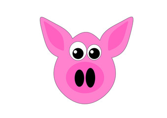 Schwein / Schweinchen / Pig / Gesicht