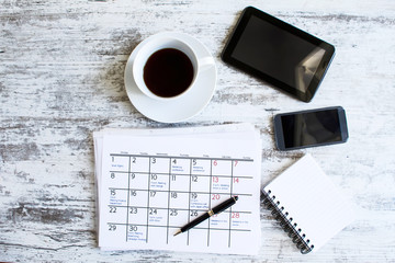 Checking monthly activities in the calendar