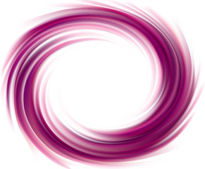 Vector swirling backdrop. Spiral liquid lilac surface