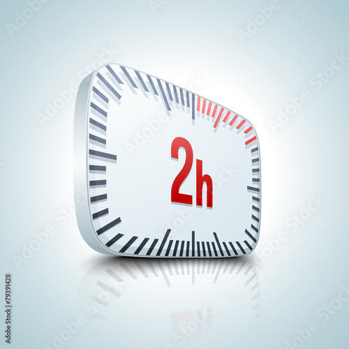 "2 hour Timer" fichier vectoriel libre de droits sur la banque d'images