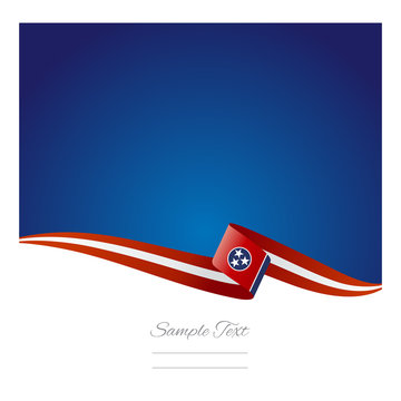 Tennessee ribbon flag vector