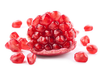 Red pomegranate fruits