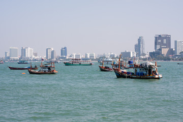 fishing boats near Pattaya