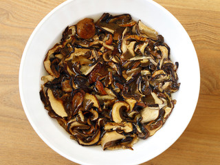 Soaked Dried Mushrooms
