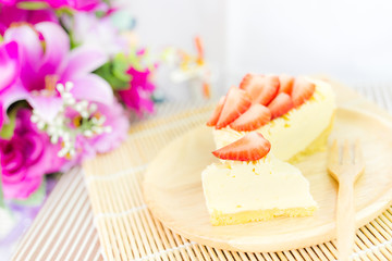 piece of strawberry tart