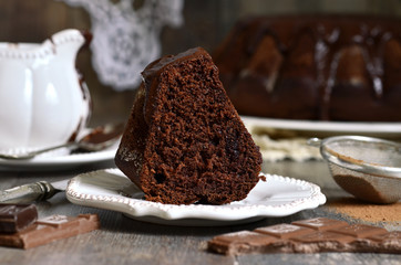 Chocolate banana cake.