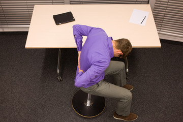 lower back pain in office work