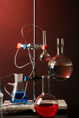 Fixed laboratory glassware