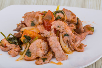 Pork and pineapple salad