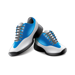 Sport shoes isolated on white vector