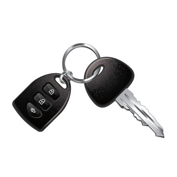 Car keys isolated on white vector