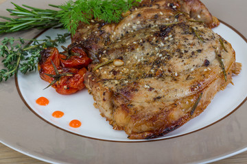 Roasted pork