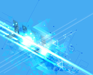 abstract technology background Business & development direction