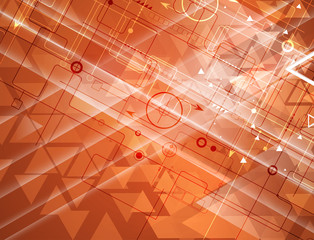 abstract technology background Business & development direction