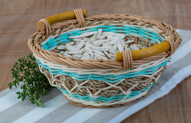 White sunflower seeds