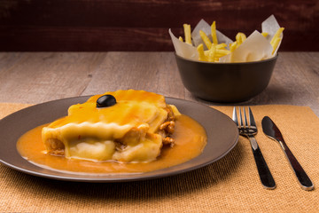 Francesinha and french fries