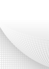 White and Gray Abstract Background with Dotted Page Curl