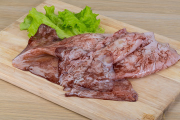 Raw squids