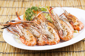 grilled shrimps