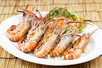 grilled shrimps