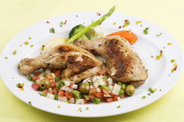 Grilled chicken steak