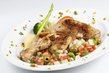 Grilled chicken steak