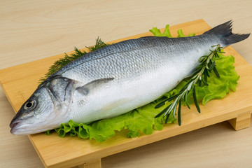 Raw seabass