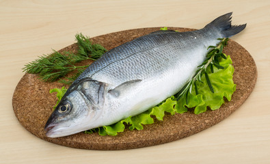 Raw seabass