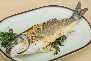 Grilled seabass