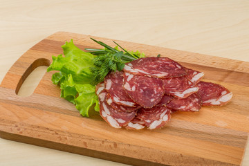 Sliced salami