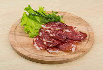 Sliced salami