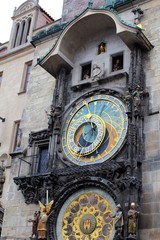 Astronomical Clock in Prague During Show