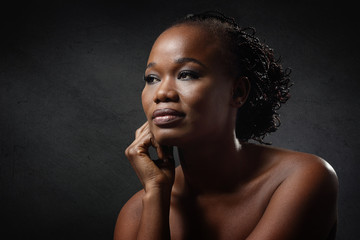 portrait jeune femme noire