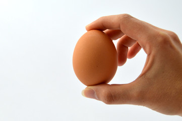 hand with egg