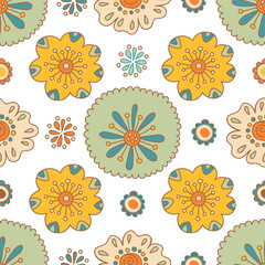Seamless floral pattern, summer ornament