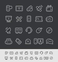 Communication Icons // Black Line Series -- EPS 10+