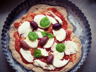 Home-made italian pizza