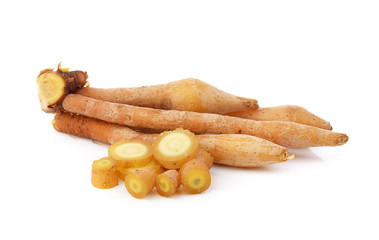 Fingerroot, Kaempfer, Boesenbergia on white background