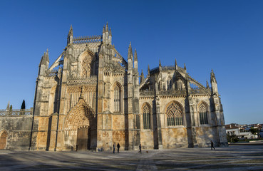 Fototapeta na wymiar View of the famous landmark, Monastery of Batalha, Portugal.
