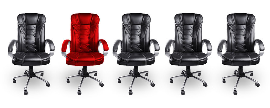 Office Chairs In Black And Red, Stand Out Concept