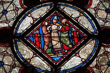 Paris - Interiors of the Sainte-Chapelle