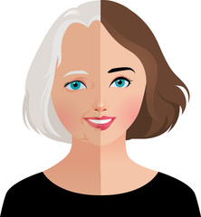 Concept beauty and rejuvenation of skin aging