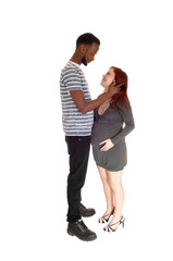 Naklejka premium Pregnant woman with her husband.