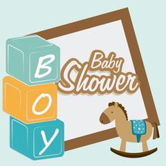 Baby shower design, vector illustration.