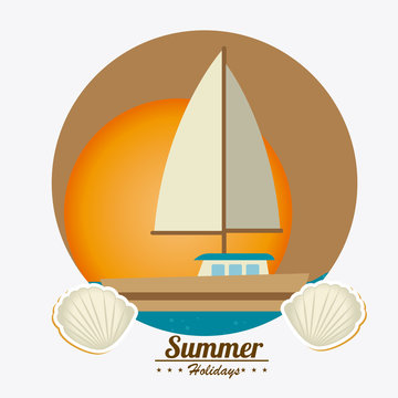 Summer design, vector illustration.
