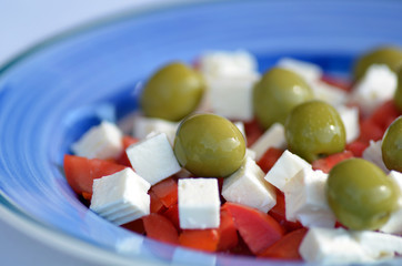 Tomaten Schafskäse Salat