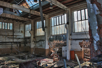 Photo from demolition  textile  factory