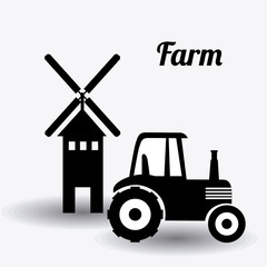 Farm design, vector illustration.